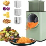 مبشرة الجبن والخضروات الدوارة 3 في 1 -  Rotary Cheese & Vegetable Grater 3-in-1