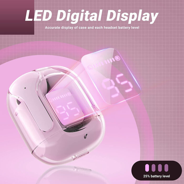 ⁦ACEFAST Earbuds LED Digital Display T6 Noise Reduction سماعة ذكية بشاشة ديجيتال بخاصية عزل الضوضاء⁩ - الصورة ⁦3⁩
