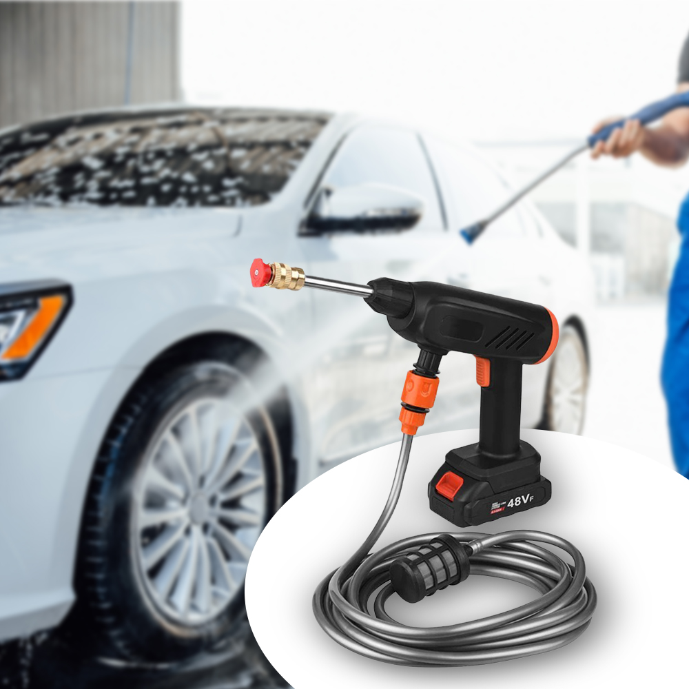 947841f7-8d8e-4676-bd33-af9080980101.jpg عرض تنظيف السيارة الفائق " مسدس الغسيل بالفوم + سبراي تنظيف مقاعد السيارة + فوطة مايكروفايبر + مكنسة سيارة لاسلكية" - الصورة 4