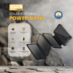 ⁦باور بانك يعمل الطاقة الشمسية شحن لاسلكى او سلكى 20000mah⁩ - الصورة ⁦3⁩