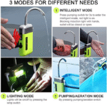 ⁦مضخة ومنقّي الماء المحمولة مع مستشعر+ حامل⁩ - الصورة ⁦3⁩