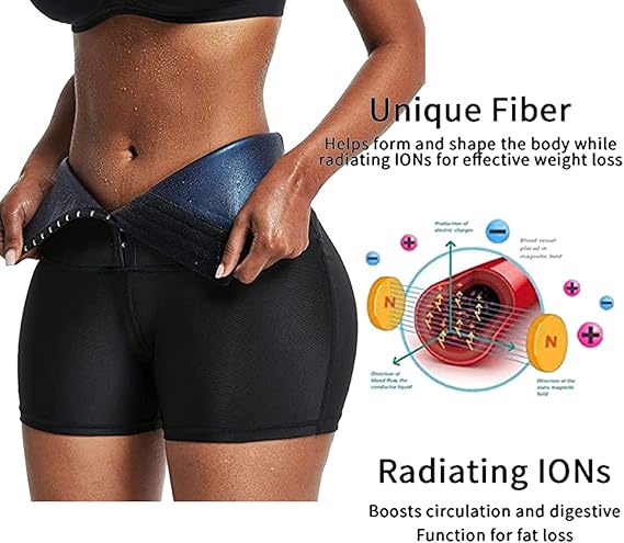 8a7c282e-4f74-4483-931b-06825fd63367.jpg 2 قطهة من شورت ساونا للنساء لشد الجسم - الصورة 1
